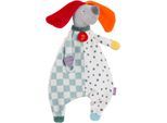 Kuscheltuch FEHN "Schmusetuch Hund Dotty", Baby, bunt, Nicki, Plüsch, Softvelour, Schnuffeltücher Kuscheltuch, Enthält Bio-Baumwolle