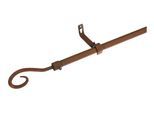 Gardinenstange LIEDECO "Syrakus Ã˜ 16 mm", braun (rost), Ø:16mm, Metall, Gardinenstangen, Gardinenstange