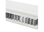 Sleeptex Taschenfederkernmatratze , Weiss , Textil , H2 , rechteckig , 90x200 cm , Oeko-Tex® Standard 100 , Bezug abnehmbar/waschbar, alternative Grössen erhältlich , Schlafzimmer, Matratzen, Matratzen