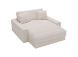 Carryhome Xxl-Sessel , Naturfarben , Kunststoff , Füllung: Schaumstoff, Silikon,Schaumstoff, Silikon , 160x87x190 cm , Wohnzimmer, Sessel, XXL-Sessel