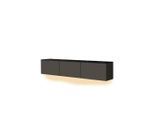 Livetastic Lowboard , Anthrazit, Schwarz , Holzwerkstoff , Uni , warmweiss , 160x35x32 cm , hängend, Beleuchtung , Wohnzimmer, TV Möbel, Lowboards, Lowboards hängend