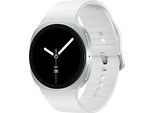 Samsung Galaxy Watch8 44 mm Aluminiumgehäuse silver am Sport Band M/L white [Wi-Fi]