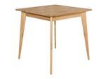 Carryhome Esstisch , Eichefarben , Holz , Wildeiche , massiv , quadratisch , rund , 80x76x80 cm , In verschiedenen Grössen erhältlich , Esszimmer, Esstische, Holztisch, Massivholztische