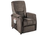 Livetastic , Braun , Textil , 77x107x88 cm , Made in EU , Stoffauswahl, Relaxfunktion, Netzbetrieb ,