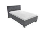 Möbelix , Grau , Textil , Birke, Buche , H3 , 3-Zonen , 120x200 cm , Bezug abnehmbar/waschbar,Bettkasten, Lattenrost, Matratze,bewegliche Leistenlagerung, Mittelgurt ,