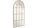 Mid.you Wandspiegel, Gold, Metall, Glas, Holzwerkstoff, rechteckig, 100x180x3 cm, Bsci, Spiegel, Wandspiegel