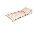Breckle Lattenrost , Holz, Holzwerkstoff , Birke, Buche , massiv, Schichtholz,Schichtholz , 100x200 cm , Federleisten mit Duokappen, individuelle Liegehärteeinstellung, verstellbar , Schlafzimmer, Lattenrost, verstellbare Lattenroste