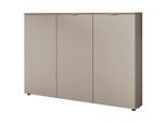 Livetastic Schuhschrank, Taupe, Beige, Kaschmir, Holzwerkstoff, 8 Fächer, 150x103x22 cm, stehend, Garderobe, Schuhaufbewahrung, Schuhschränke