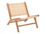 Livetastic Sessel , Naturfarben , Holz, Naturmaterialien , Teakholz , massiv , 65x80x68 cm , Wohnzimmer, Sessel, Sessel