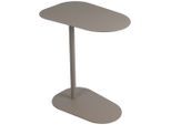 Novel Beistelltisch , Kaschmir , Metall , Freiform , Bodenplatte , 38x60x53 cm , Wohnzimmer, Wohnzimmertische, Beistelltisch, Beistelltische rund