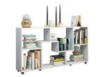 Mid.you Regal , Weiss , Kunststoff , 117x62x20 cm , Wohnzimmer, Regal, Bücherregale