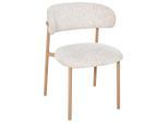 Livetastic Stuhl, Beige, Holz, Metall, Textil, Pappel, Sperrholz, Rundrohr, 55x80x57 cm, Esszimmer, Stühle, Esszimmerstühle, Vierfußstühle