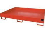 Regalwanne Typ RW/RW 1800, ohne Gitterrost, rot RAL3000