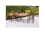 Gardenson , Naturfarben, Schwarz , Holz, Metall , Eukalyptusholz , Hartholz , rechteckig , FSC 100% ,