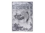 Obsession , Grau , Textil , Abstraktes , rechteckig , 120x170 cm , Oeko-Tex® Standard 100 , für Fußbodenheizung geeignet, waschbar, rutschfeste Unterfläche ,