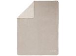 Joop! Wohndecke , Grau, Naturfarben , Textil , Uni , 150x200 cm , Made in Germany , Kettelrand, Double face, pflegeleicht , Heimtextilien, Wohntextilien, Decken, Kuscheldecke