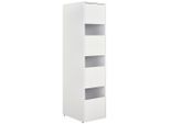 Xora Wäscheschrank, Weiß, Holzwerkstoff, 3 Fächer, 50x210x67.5 cm, Waschküche, Wäscheschrank