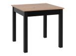 P & B Esstisch, Schwarz, Eiche Artisan, Holzwerkstoff, quadratisch, eckig, 80x76.5x80 cm, ausziehbar, Esszimmer, Tische, Esstische, Esstische ausziehbar
