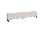 P & B Lowboard, Beige, Kaschmir, Kunststoff, 190x40x32 cm, Fsc, stehend, Wohnzimmer, Wohnwände, Lowboards, Lowboards stehend