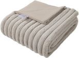 Wohndecke OTTO HOME "Milara Premium", beige, B:130cm L:180cm, Polyester, Wohndecken, Wohndecke, hochwertige, flauschige Wohndecke, Tagesdecke, Premium 350g/m²