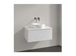 Villeroy und Boch Antao Waschtisch-Unterschrank K30150GF 80x36x50cm, Hahnloch, Waschbeckenplattenfarbe Lack, glossy white lacquer