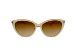 Tom Ford Cat-Eye Geverfde Zonnebril in Ecru Acetaat