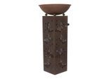 Ambia Garden Solarleuchte Rusty Flowerpot, Rost, Metall, Kunststoff, rechteckig, warmweiß, 34x72x34 cm, mit Schalter, Lampen & Leuchten, Außenbeleuchtung, Solarleuchten