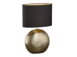 Fischer & Honsel Tischleuchte Foro, Schwarz, Gold, Kunststoff, 17x53x34 cm, Lampen & Leuchten, Innenbeleuchtung, Tischlampen, Tischlampen