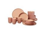 Ritzenhoff Breker Kombiservice Jasper, Terracotta, Keramik, 16-teilig, 385 ml, 39x34x41 cm, Essen & Trinken, Geschirr, Geschirr-Sets, Kombiservice