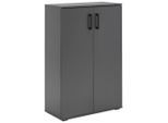 Xora Schuhschrank, Anthrazit, Kunststoff, 5 Fächer, 70x106x33.4 cm, Typenauswahl, Beimöbel erhältlich, stehend, Garderobe, Schuhaufbewahrung, Schuhschränke