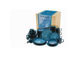 Creatable Kombiservice, Blau, Keramik, 30-teilig, 350 ml, lebensmittelecht, Essen & Trinken, Geschirr, Geschirr-Sets, Kombiservice