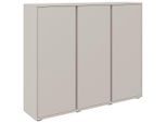 Xora Schuhschrank, Kaschmir, Kunststoff, 18 Fächer, 145x120x34 cm, Garderobe, Schuhaufbewahrung, Schuhschränke
