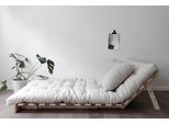 Daybett KARUP DESIGN "Roots Sofa Bed, Schlafsofa,, Bettfunktion, FSC-Massivholz", braun (braun, raw), B:140cm H:85cm, Daybetten, Daybett, Inkl. Futonmatratze, Made in Europe, langlebig, B: 140 oder 160 cm