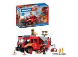 Konstruktions-Spielset PLAYMOBIL "Feuerwehr-Rüstfahrzeug (72193), City Action", rot (bunt), Spielbausteine, Kinder, Kunststoff, Konstruktions-Spielset, mit Licht- und Soundeffekten