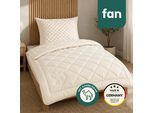 Naturhaarbettdecke FAN "Gobi, Bettdecken für Sommer und Winter, temperaturausgleichend", beige (natur), B:135cm L:200cm, Bezug: 100% Baumwolle. Füllung: 97% Kamelhaar, 3% sonstige Fasern, Bettdecken, Naturhaarbettdecke, Klimatisierende Kamelhaar-Füllung - Made in Germany