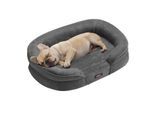 FEANDREA Hundebett, Hundekissen, abnehmbarer, waschbarer Bezug, rutschfest M-XXXL
