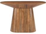 Konsolentisch SIT "Montreal oval aus massivem Mangoholz mit Sockelfuß", beige (natur, natur, natur), B:120cm H:77cm T:40cm, Tische, Konsolentisch, Ovale 120-cm-Platte & ovaler Sockelfuß aus massivem Mangoholz