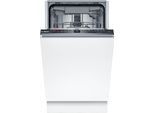 BOSCH vollintegrierbarer Geschirrspüler "SPV2HMX02E", Energieeffizienz: D, silber (weiß), B:44,8cm H:81,5cm T:55cm, Geschirrspüler, Extra Dry für gründliches Trocknen + Vario Schublade für Flexibilität, vollintegrierbarer Geschirrspüler