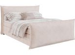 Boxspringbett FORTE "Harmonie inkl. Bettkasten und Topper, Kopf- und Fußteil in Kissenoptik", beige, B:171cm L:233cm, Komplettbetten, Boxspringbett, in den Breiten 140cm, 160cm und 180cm erhältlich
