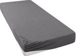 Spannbettlaken OTTO HOME "GRETA Jersey aus 100% Baumwolle, 150 g/m²", grau (anthrazit), L:200cm, Jersey, Obermaterial: 100% Baumwolle, Bettlaken, Spannbettlaken, Premium Bettlaken für Matratzen bis 23 cm Höhe, perfekter Sitz