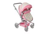 Kombi-Puppenwagen CHIC2000 "Yolo", rosa (schmetterling rosa), Puppenwagen, KinderB:71cm H:81cm T:71cm, Kombi-Puppenwagen, mit schwenkbaren Vorderrädern, B:71cm H:81cm T:71cm