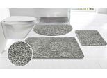 Badematte OTTO HOME "Sanremo, Standard & Premium, 30mm oder 35mm, sehr weich" Gr. 4, grau (graumeliert), rechteckig (70cm x 110cm ), Polyester, Badematten, Badematte, Badteppich, unifarben, rechteckig, rund & als 3-tlg. Set erhältlich