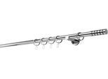 Gardinenstange MYDECO "20mm Rillcube Wandträger 6,5 cm", grau (chromfarben), L:340cm, Gardinenstangen, Gardinenstange