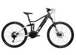 E-Bike LOMBARDO "LOMBARDO SEMPIONE FULLY / BOSCH 500 Wh 29" grau 10 Gänge" Gr. 46, grau (titanium, weiß, schwarz), Elektrofahrräder, 46cm, 29 Zoll (73,66cm), E-Bike, BOSCH PERFORMANCE LINE 36 V/250 W, Mittelmotor