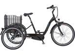 E-Bike PROPHETE "CARGO 3R" Gr. 46, schwarz (schwarz, schwarz), Elektrofahrräder, 46cm, 26 Zoll (66,04cm), E-Bike, Pedelec, Elektrofahrrad für Damen u. Herren