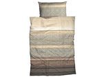 Bettwäsche CASATEX "Turi", beige, braun, B/L: 135cm x 200cm, 1 Stk., 1 Stk., Interlock-Jersey, B/L: 80cm x 80cm, 2, Interlock-Jersey, Obermaterial: 100% Baumwolle, Bettwäsche, Bettwäsche, Ornamente und modern