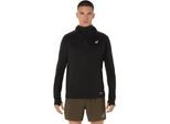 Laufshirt ASICS "ROAD WINTER LS HOODIE", Herren, Gr. L, schwarz (performance schwarz), Obermaterial: 96% Polyester, 4% Elasthan, normal, ohne Ausschnitt, Shirts Laufshirt, ACTIBREEZE™ Technologie, Wärmend, Atmungsaktiv