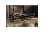 Ambia Garden Dining-Loungeset, Grau, Akazie, Holz, Metall, Textil, Akazie, massiv, Füllung: Polyester, 260x205 cm, Loungemöbel, Gartenlounge-Sets