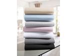 Spannbettlaken OTTO HOME "GRETA Jersey aus 100% Baumwolle, 150 g/m²", grau (anthrazit), L:200cm, Jersey, Obermaterial: 100% Baumwolle, Bettlaken, Spannbettlaken, Premium Bettlaken für Matratzen bis 23 cm Höhe, perfekter Sitz