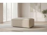 Polsterhocker OTTO HOME "Mittell, Chenille", beige (latte), B:102cm H:43cm T:61cm, 100% PES, Hocker, Polsterhocker, 102x61 cm, bodentief